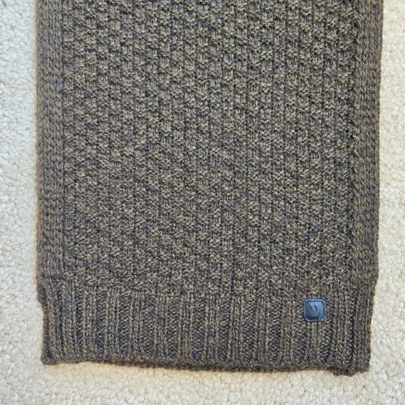 Green Marled Scarf Textured Knit - Picture 3 of 10